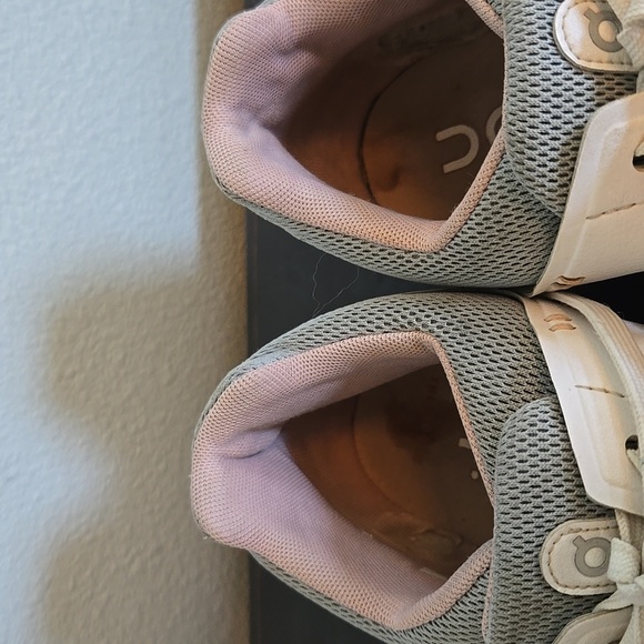 On Running Cloud The Roger Cloudtec Running Shoes White Leather Sneakers Size 10 - Picture 6 of 14